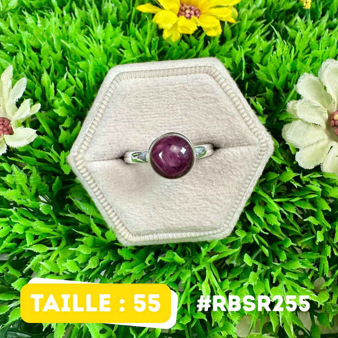 Bague Rubis Étoilé Argent925 #RBSR255