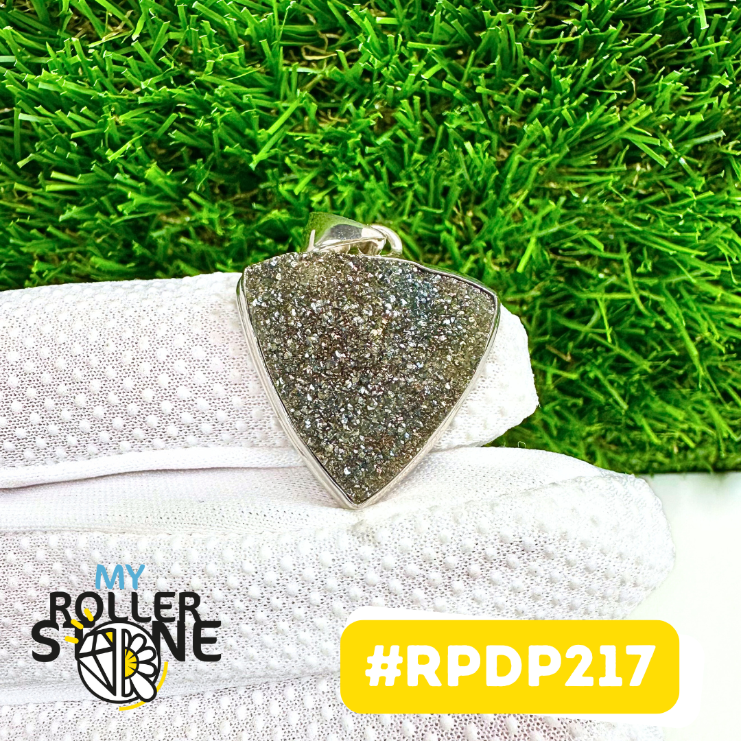 Pendentif Pyrite Arc En Ciel #RPDP217