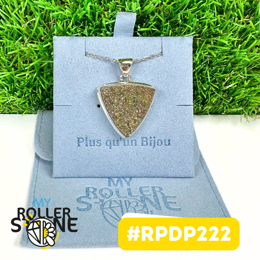 Pendentif Pyrite Arc En Ciel #RPDP222