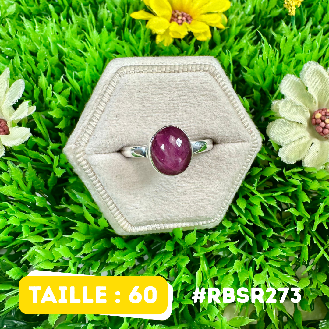 Bague Rubis Étoilé Argent925 #RBSR273