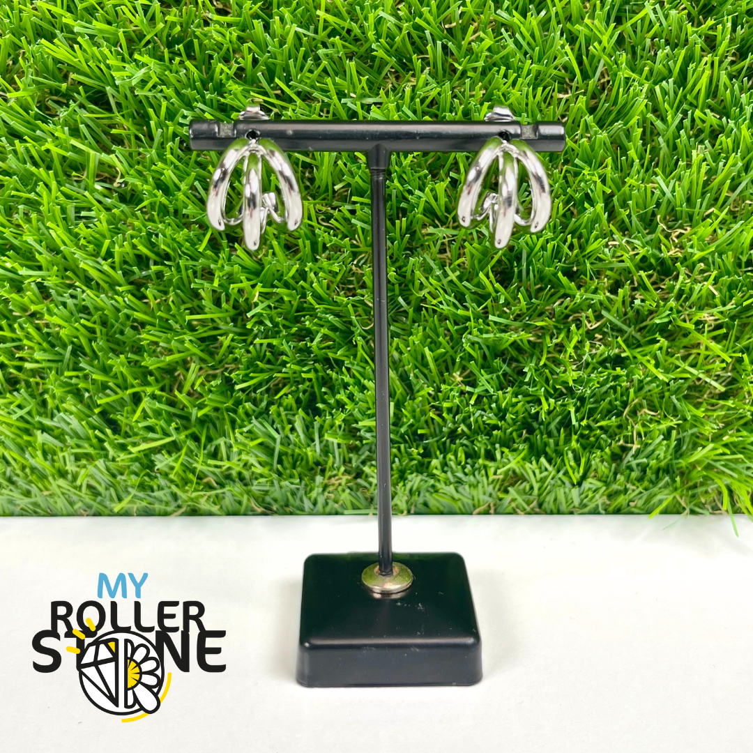 Boucles d'oreilles Demi Créole en acier inoxydable