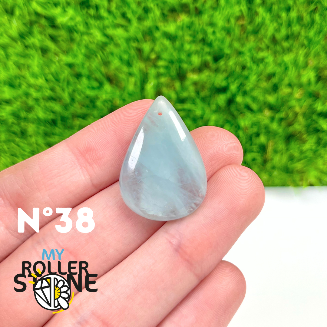 Pendentif Percé Aigue marine 5A