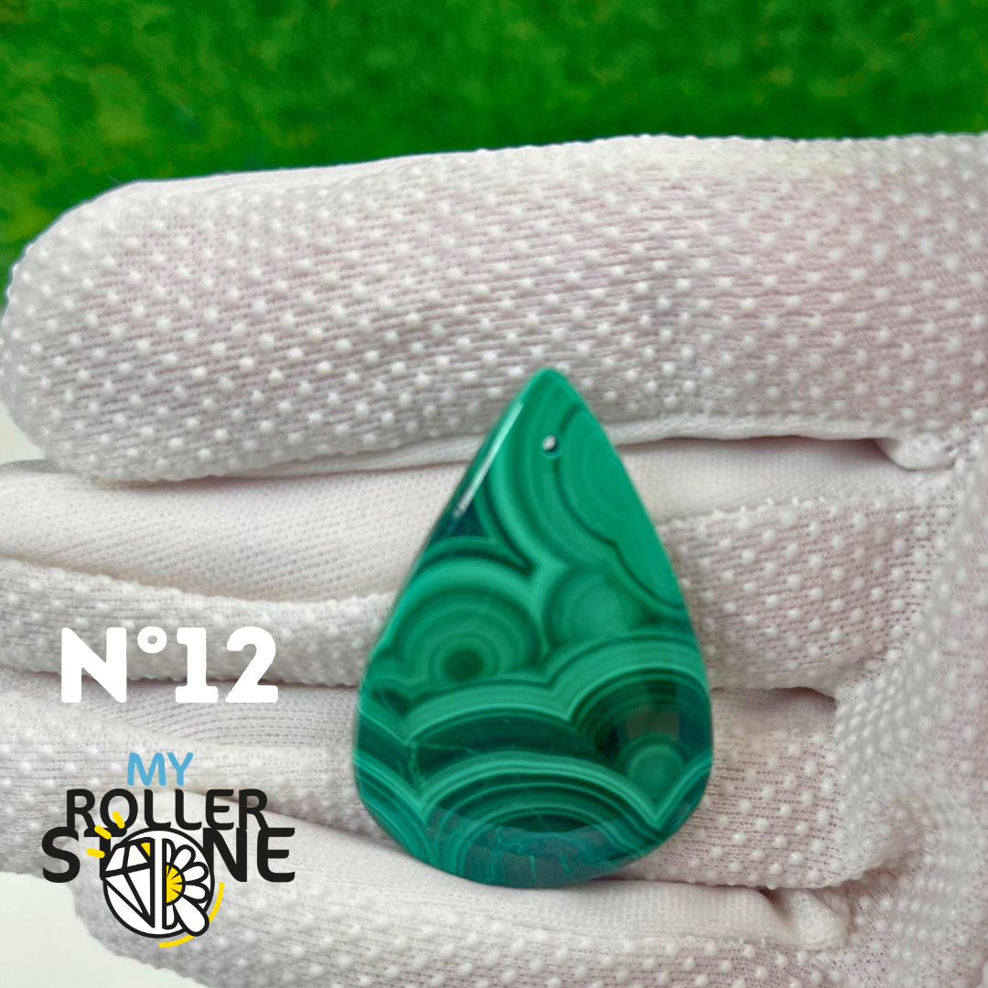 Pendentif Malachite 5A percé