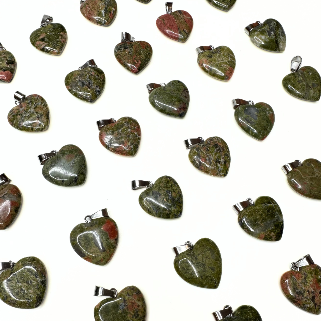 Pendentifs coeur plat (10 variantes)