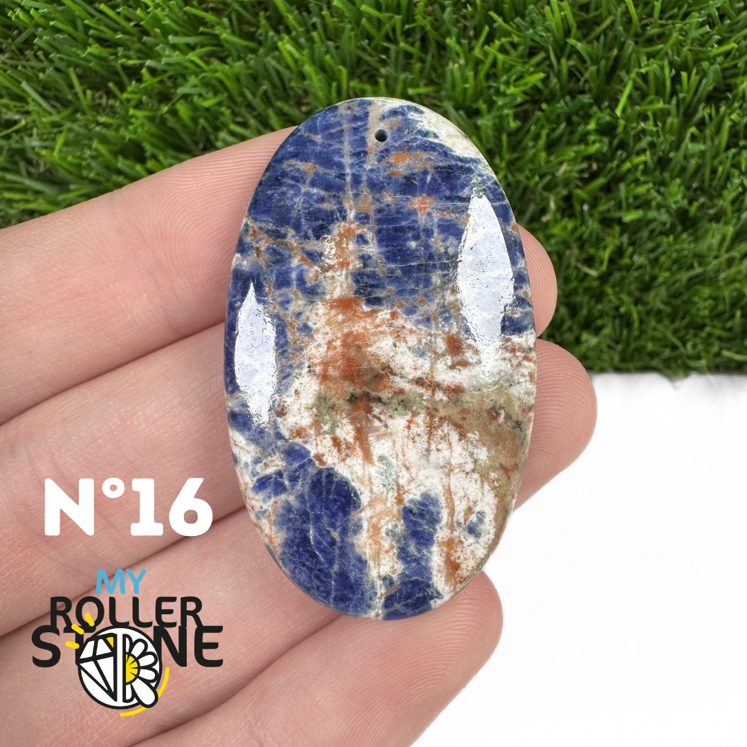 Pendentifs Sodalite Orange Forme Libre 5A