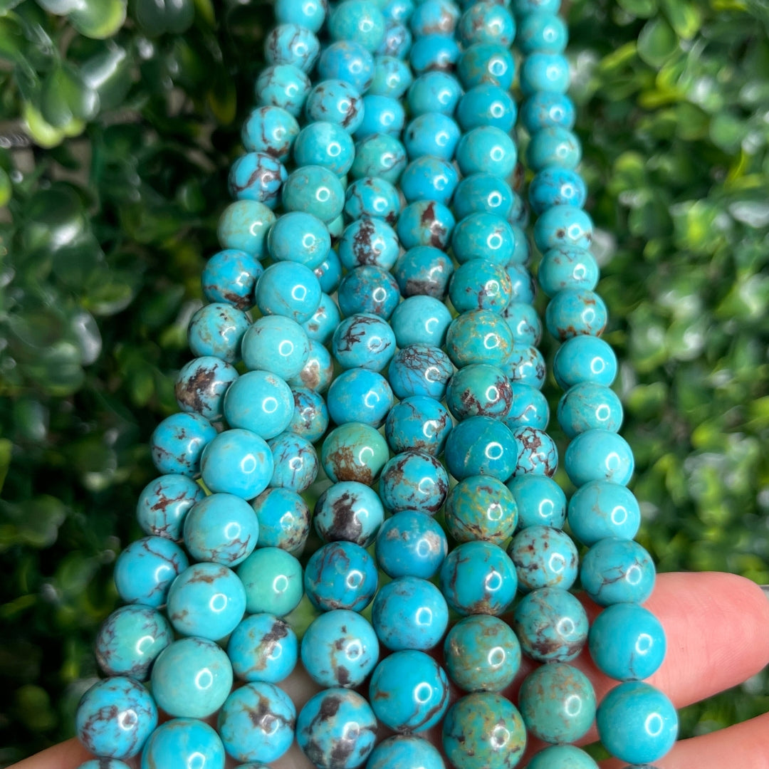 Perles naturelles vendue par 5 Turquoise