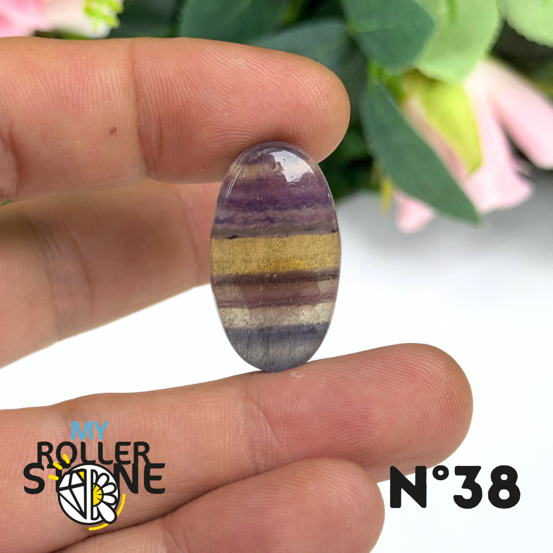 Pendentif percé Fluorite 5A
