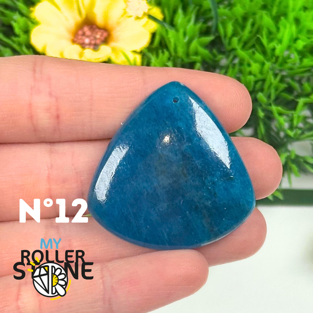 Pendentif Apatite bleue 5A