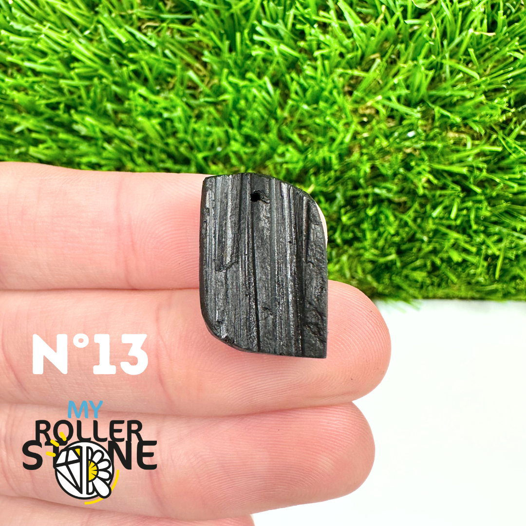 Pendentif Perce Tourmaline Noire 5A