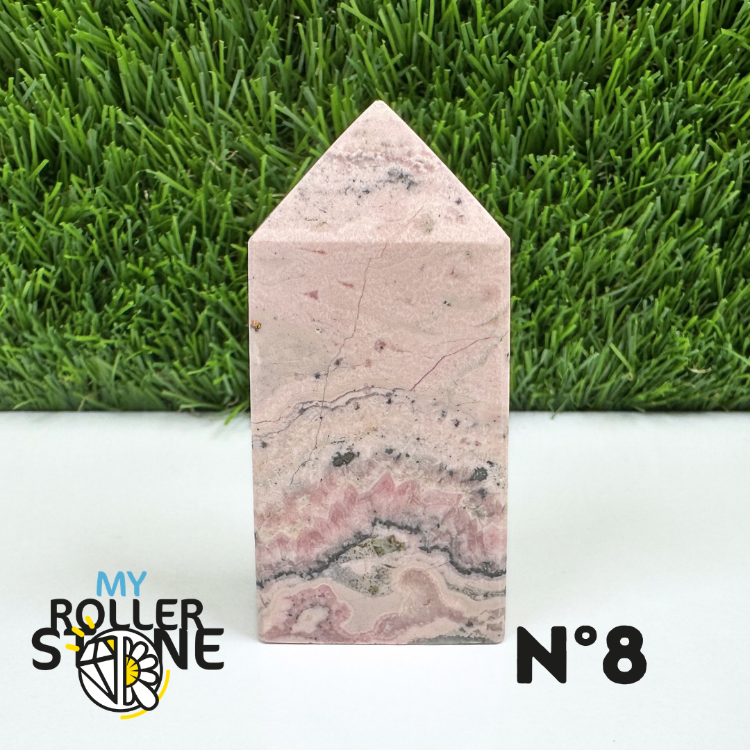 Pointes Pierre Rectangulaire Rhodochrosite