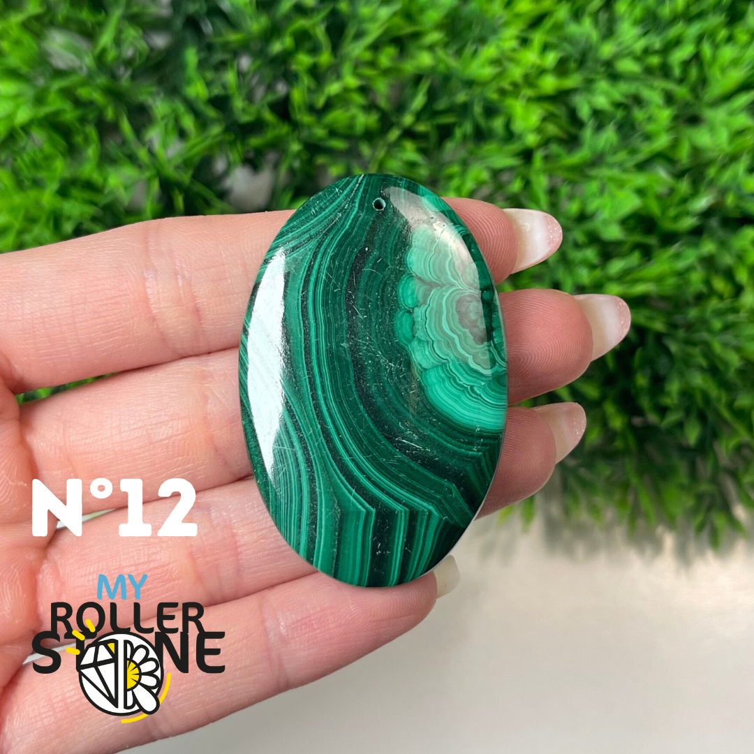 Pendentif Malachite 5A percé