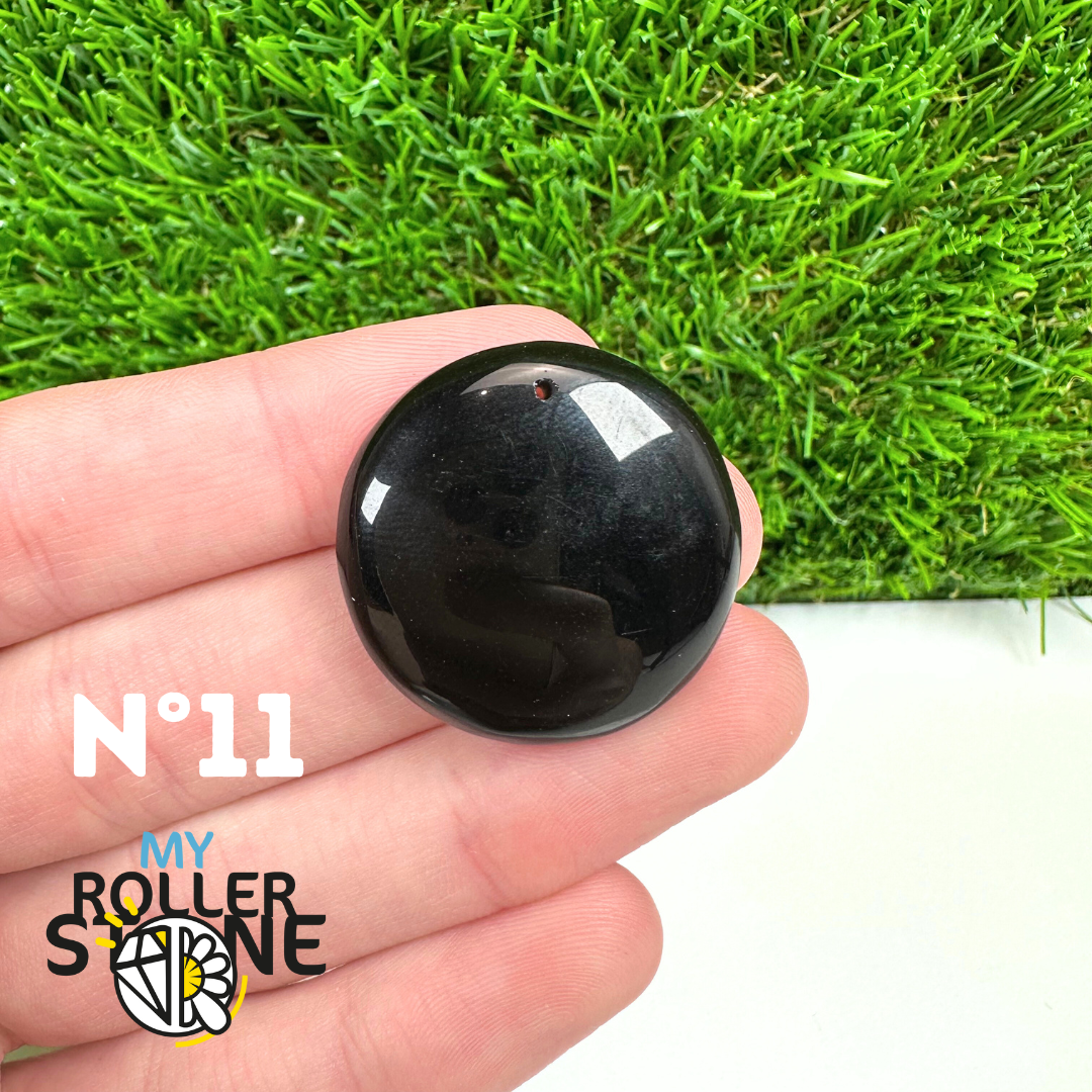 Pendentif Percé Tourmaline Noire