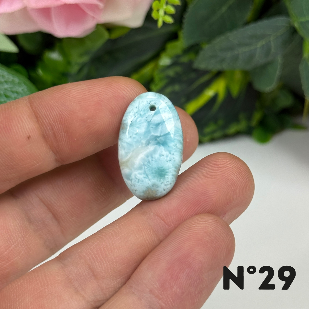 Pendentif Larimar 5A percé