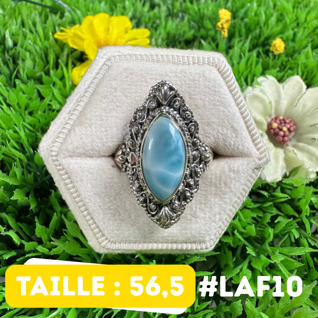Bague Argent 925 Larimar #LAF10