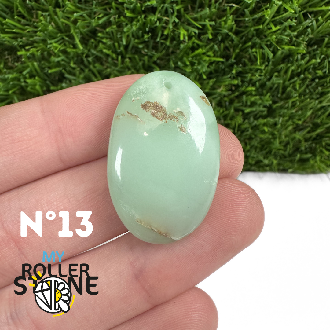 Pendentif Chrysoprase Percé