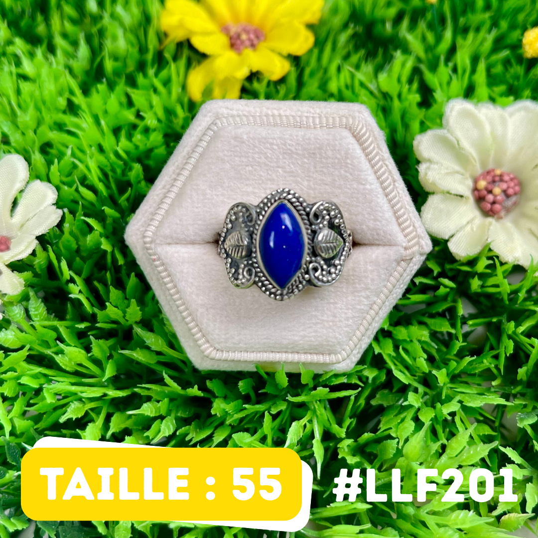 Bague Argent 925 Lapis Lazuli #LLF201