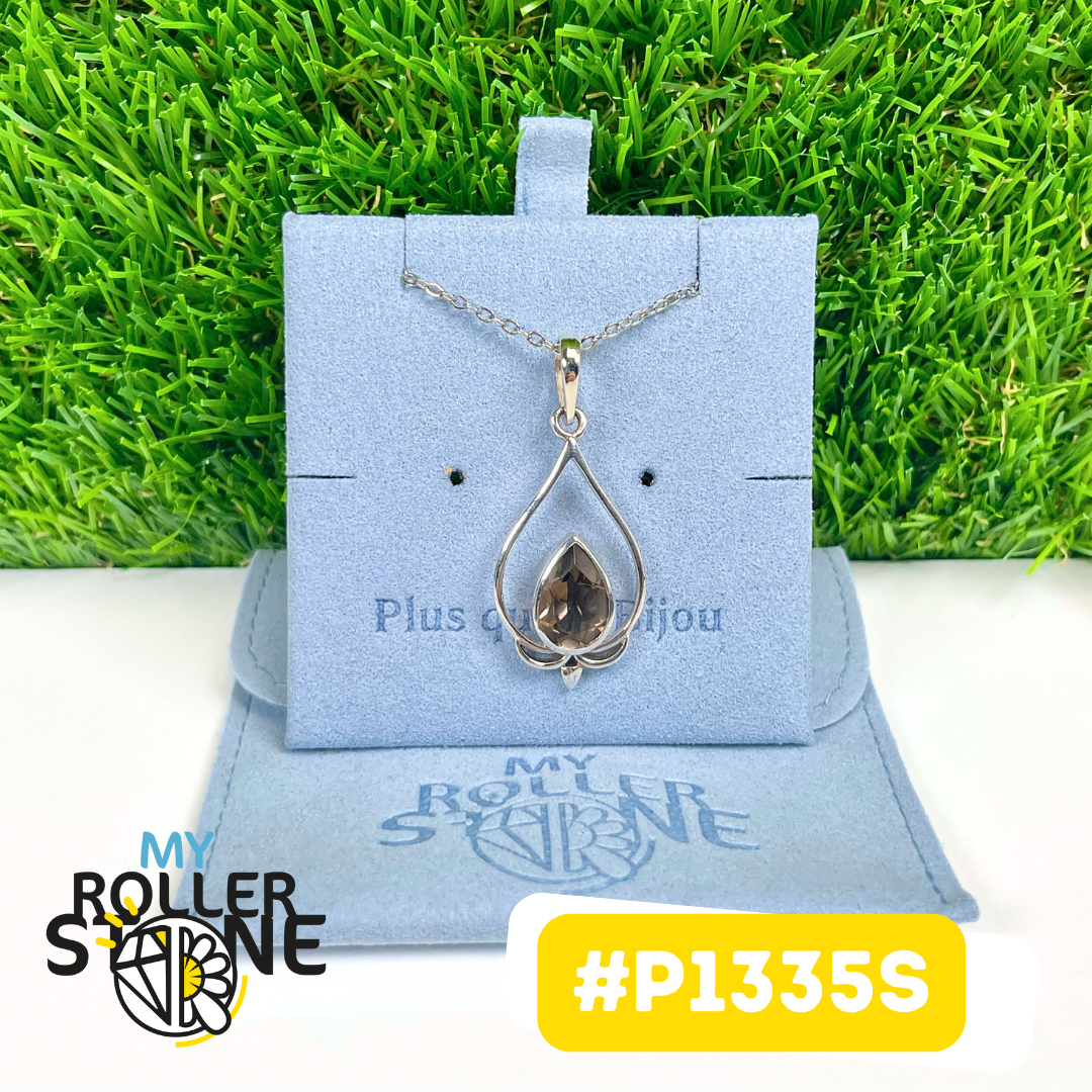 Pendentif Argent 925 Quartz fumé #P1335S