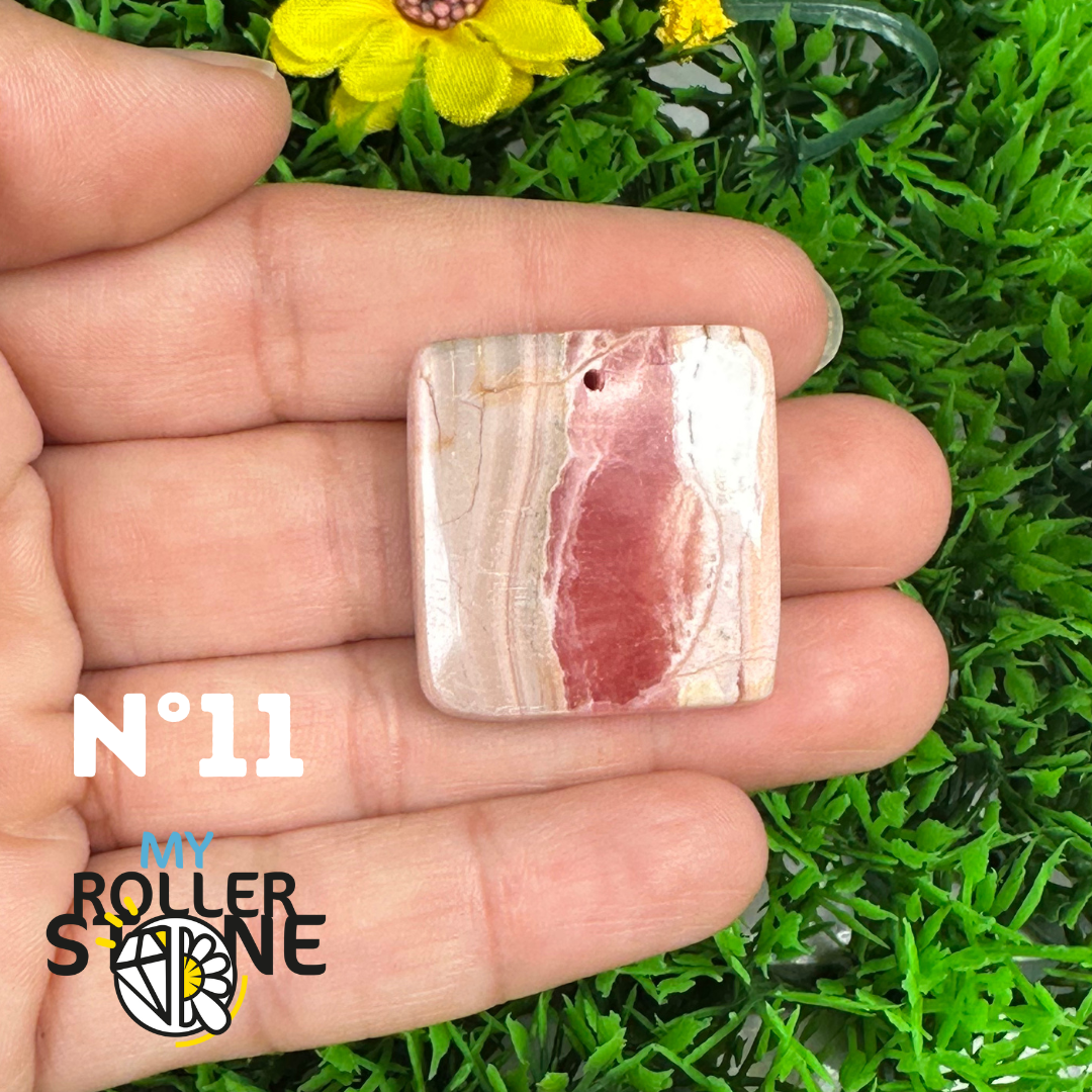 Pendentif Percé Rhodochrosite