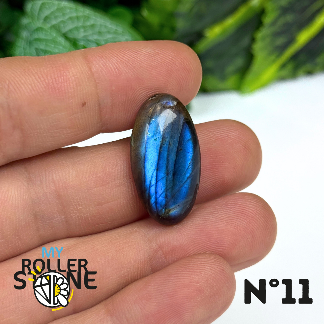 Pendentif Labradorite Blue fire percé 5A