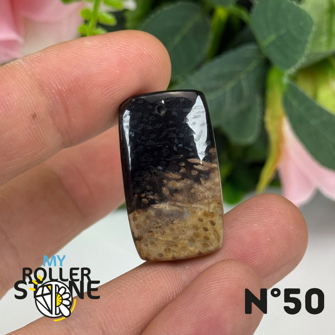 Pendentif Agate Racine de Palmier