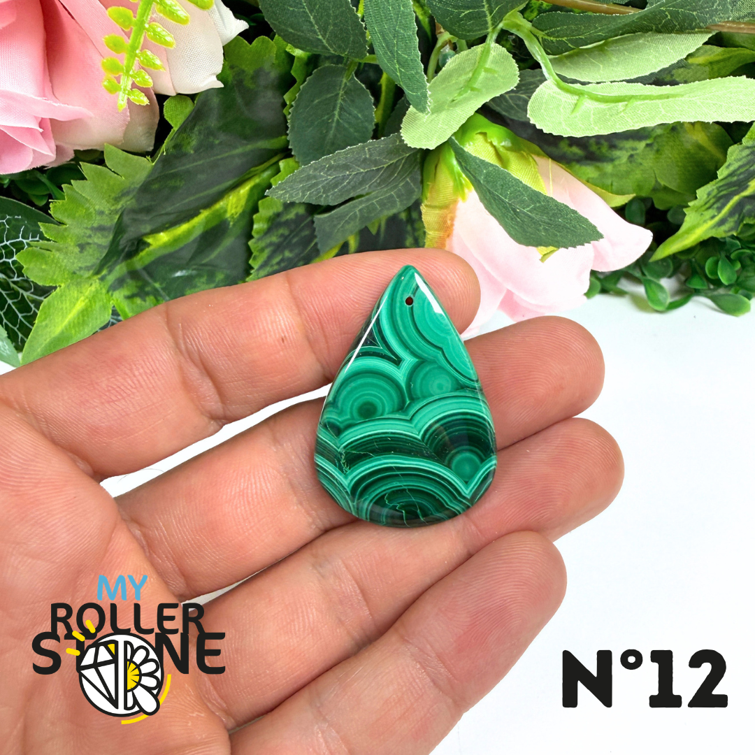 Pendentif Malachite Percé 5A