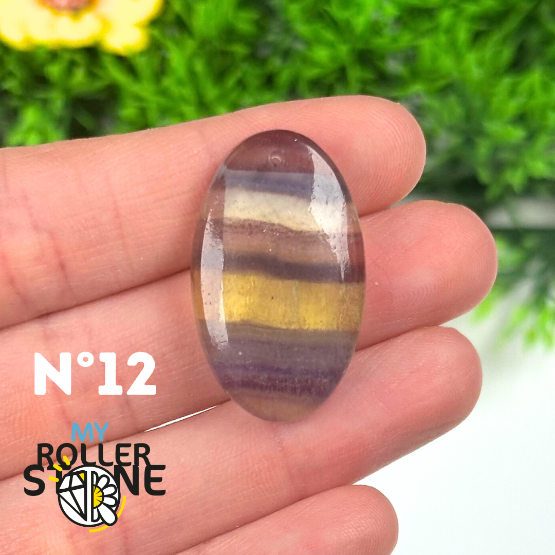 Pendentif percé Fluorite 5A