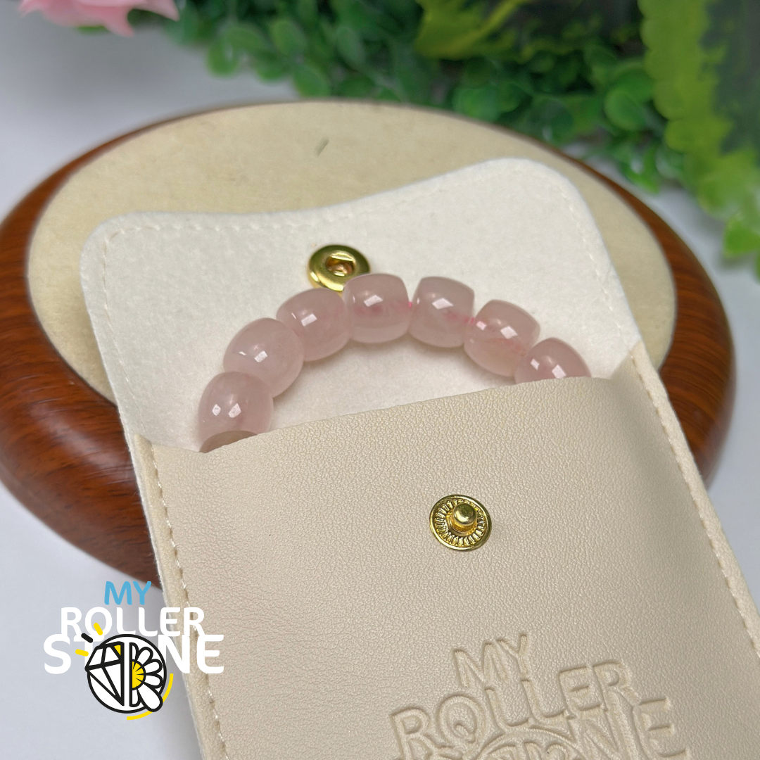 Bracelet Perle Baril Quartz rosede Madagascar 5A