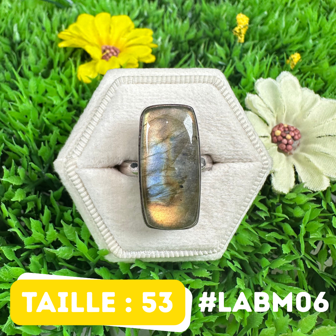 Bague Argent Labradorite Multifire #LABM06