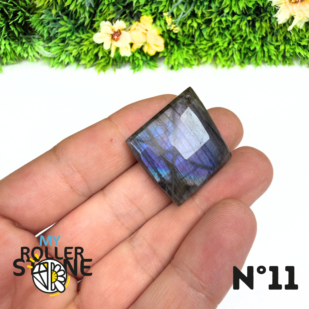 Pendentif Percé Spectrolite Violette