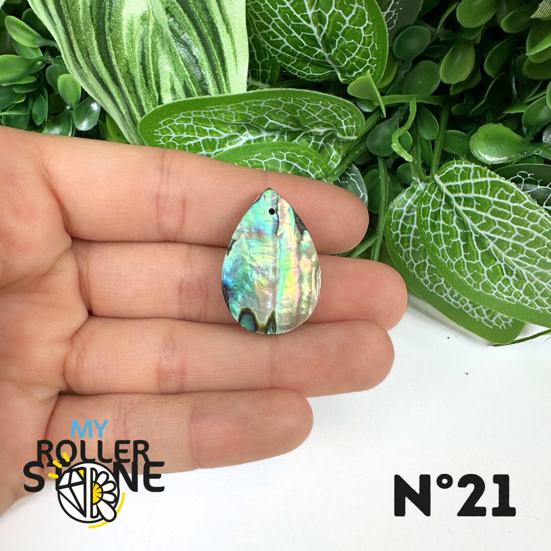 Pendentif en Abalone Forme Libre 5A