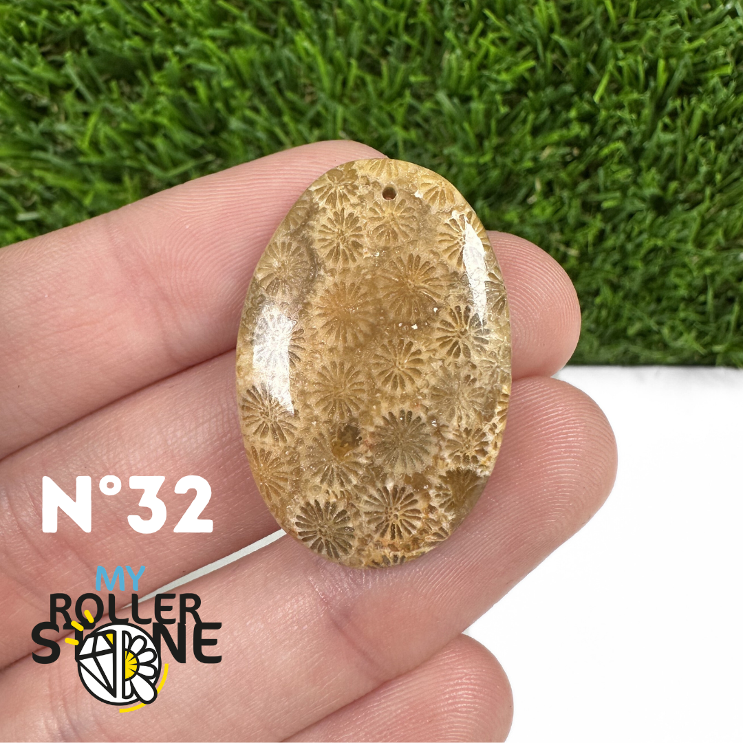 Pendentif Chrysanthème Forme Libre 5A