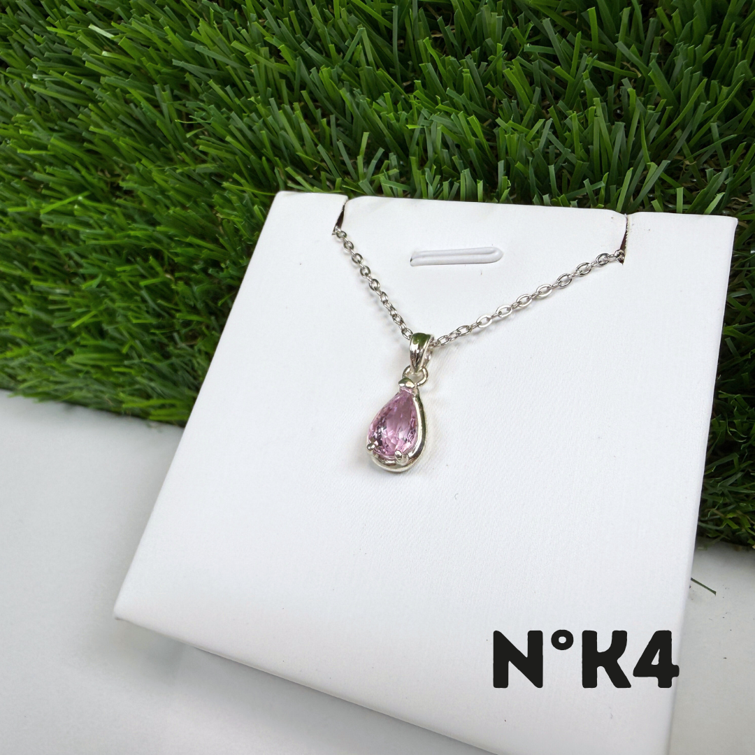 Pendentif Kunzite Qualité Gemme Argent 925 K4