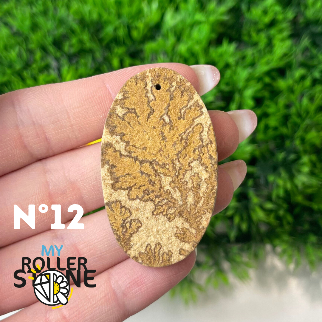 Pendentif Fossil dentritique 5A percé