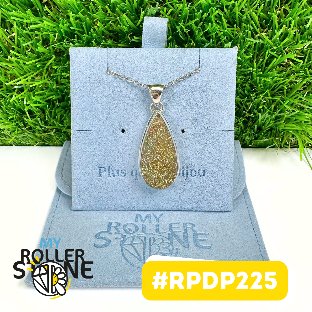 Pendentif Pyrite Arc En Ciel #RPDP225