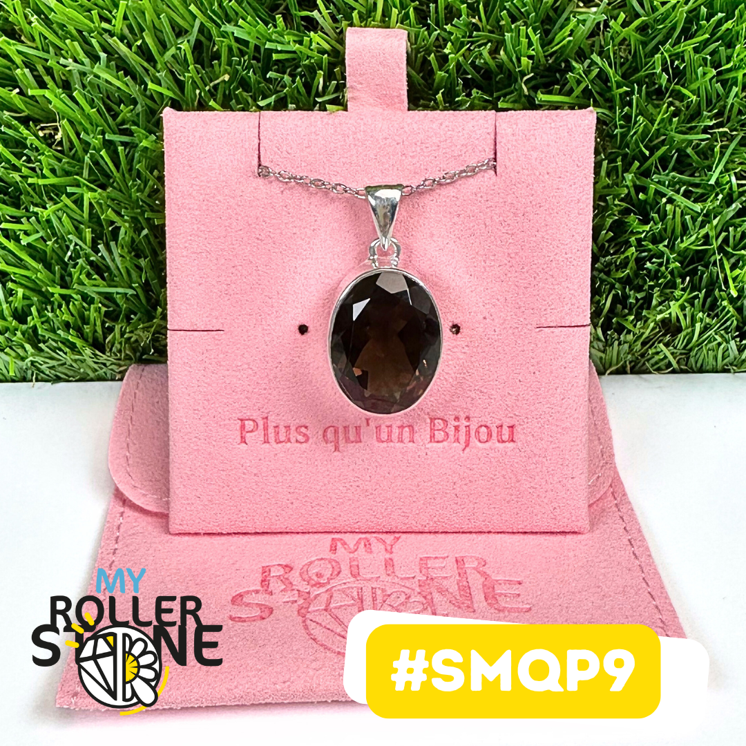 Pendentif Argent 925 Quartz fumé #SMQP9