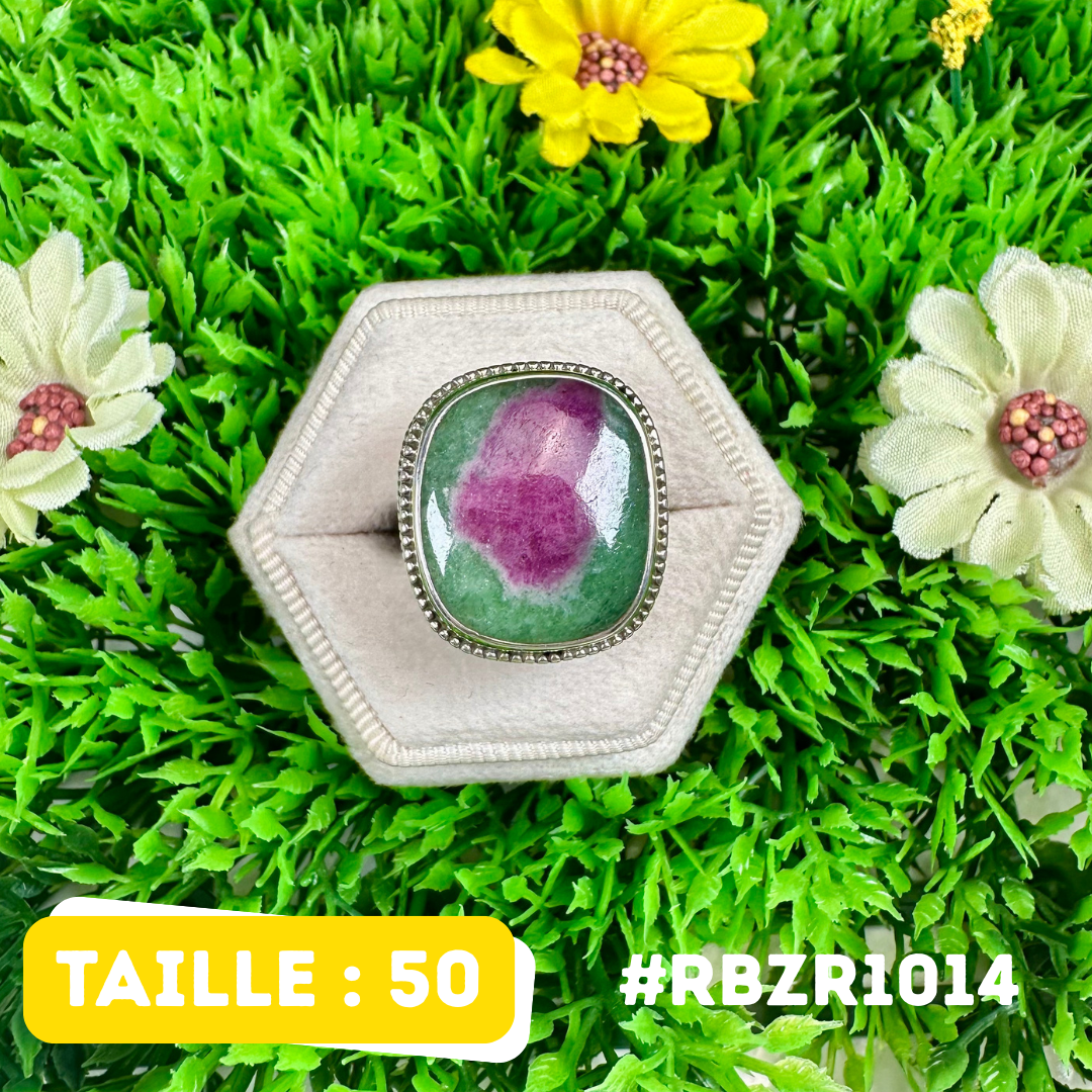Bague Argent Rubis Zoïsite Argent 925 #RBZR1014