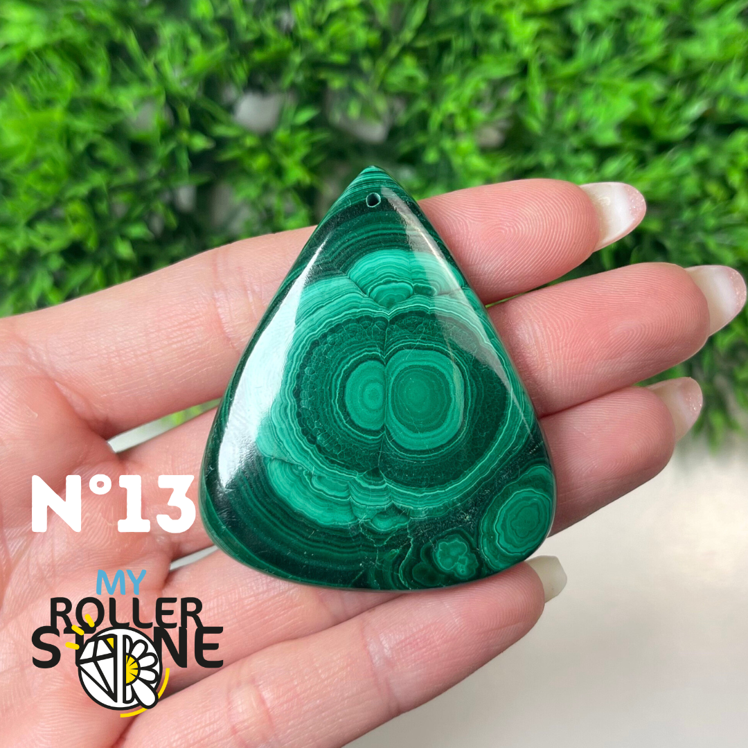 Pendentif Malachite 5A percé