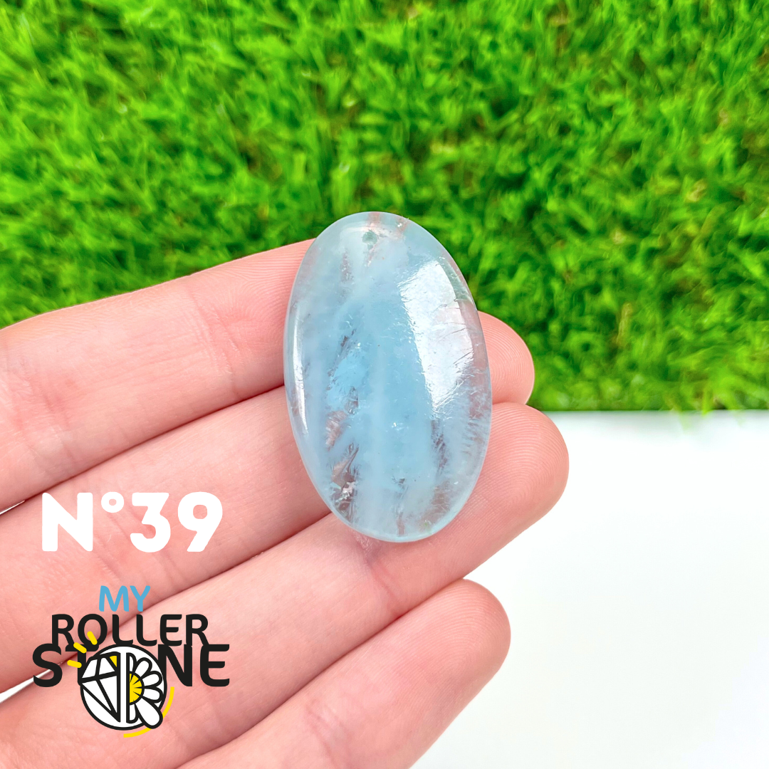 Pendentif Percé Aigue marine 5A