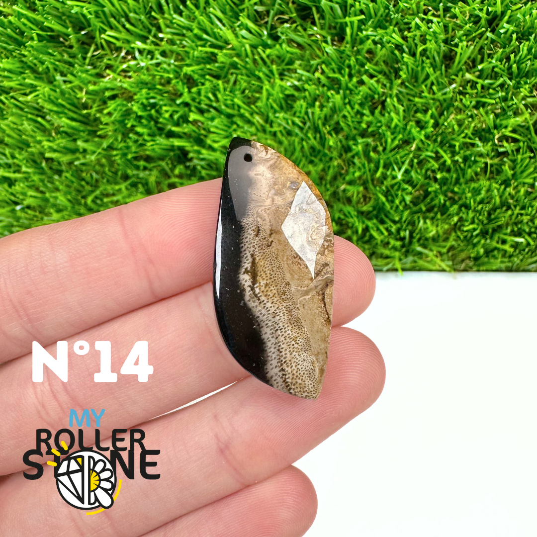 Pendentif Agate Racine de Palmier