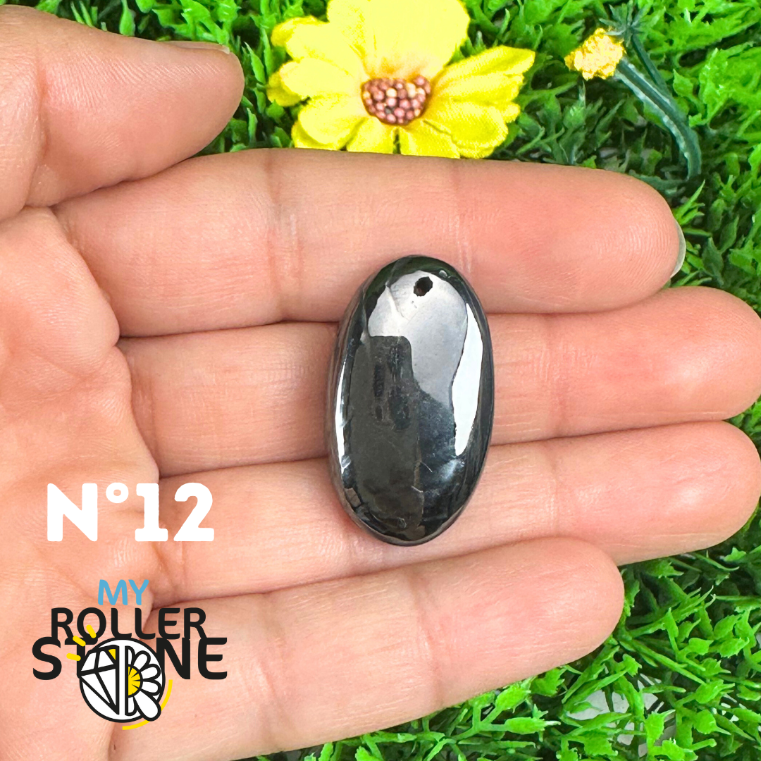 Pendentif Percé Psilomelane Argenté