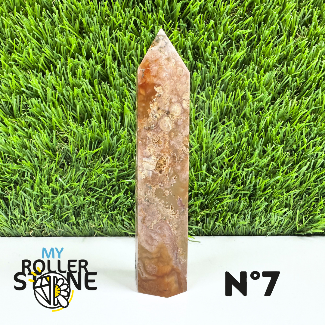 Pointes Pierre Agate Fleur