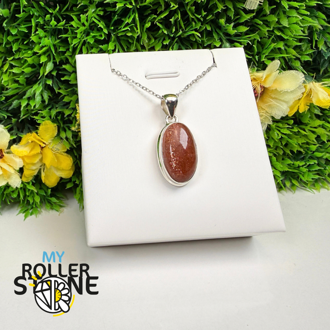 Pendentif Pierre de Soleil Argent 925 – SNSP784