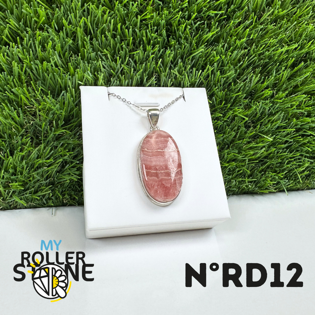 Pendentif Argent Rhodochrosite #12