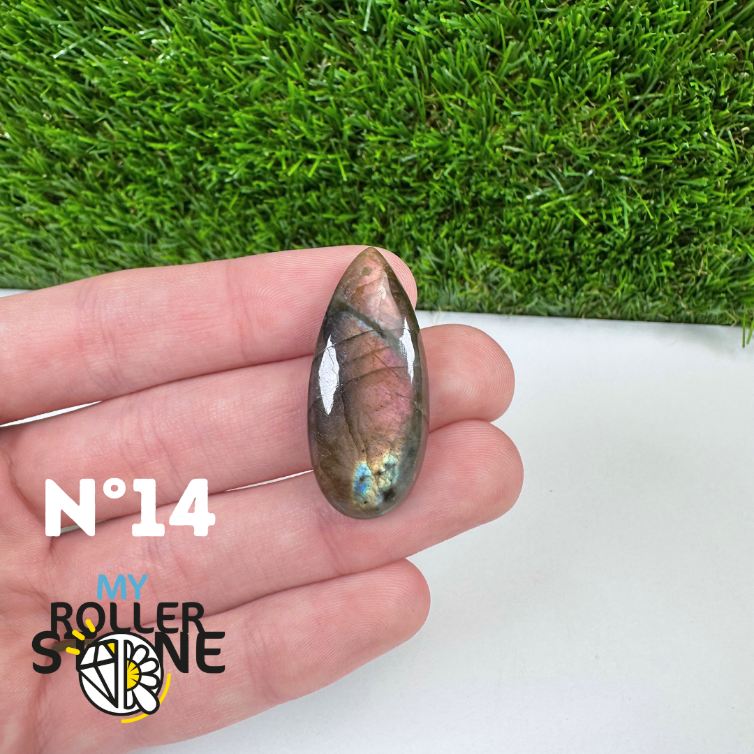 Pendentif Percé Labradorite Multi Fire 5A