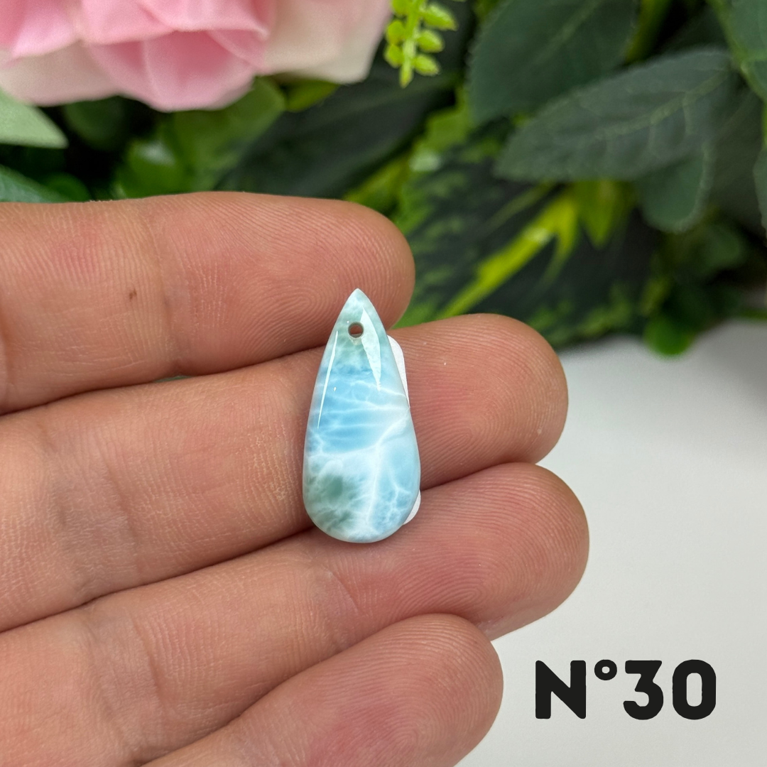 Pendentif Larimar 5A percé