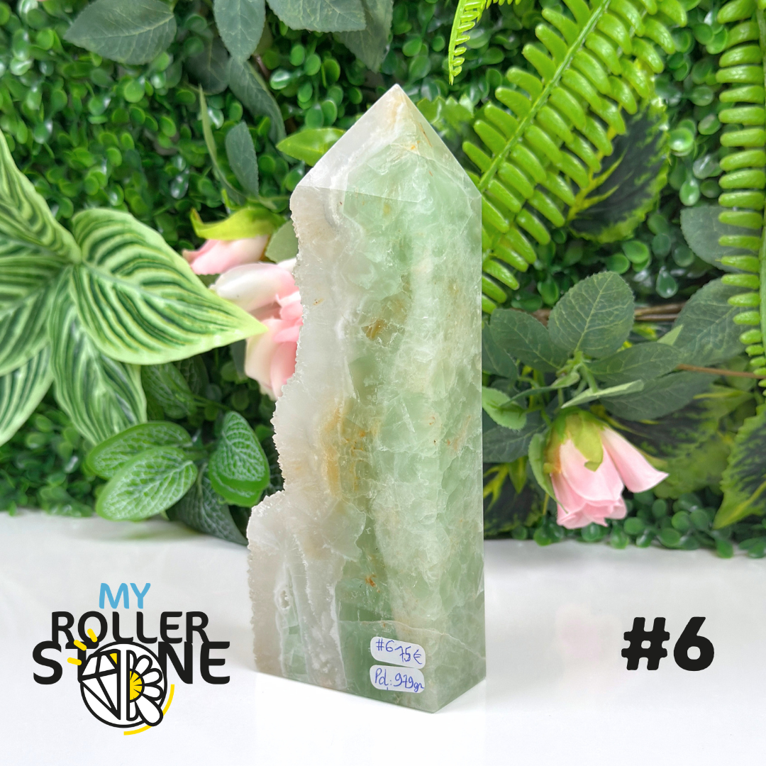 Pointe brute de Fluorite verte