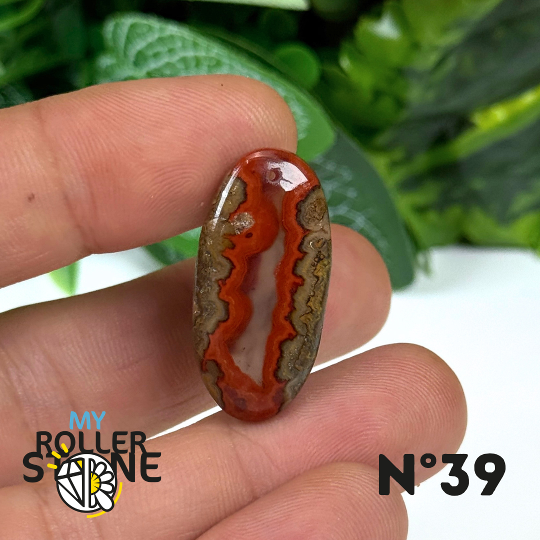 Pendentif Agate Marocaine 5A percé