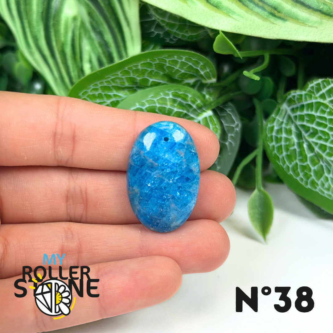 Pendentif Apatite bleue 5A