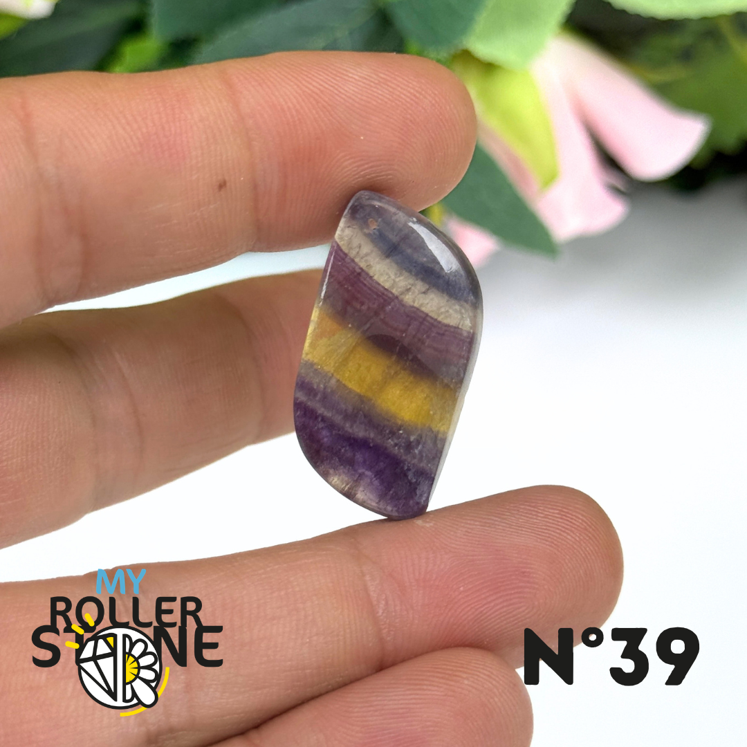 Pendentif percé Fluorite 5A
