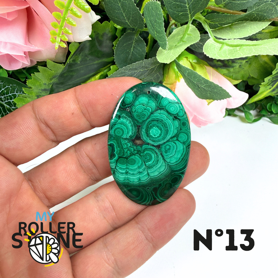 Pendentif Malachite Percé 5A